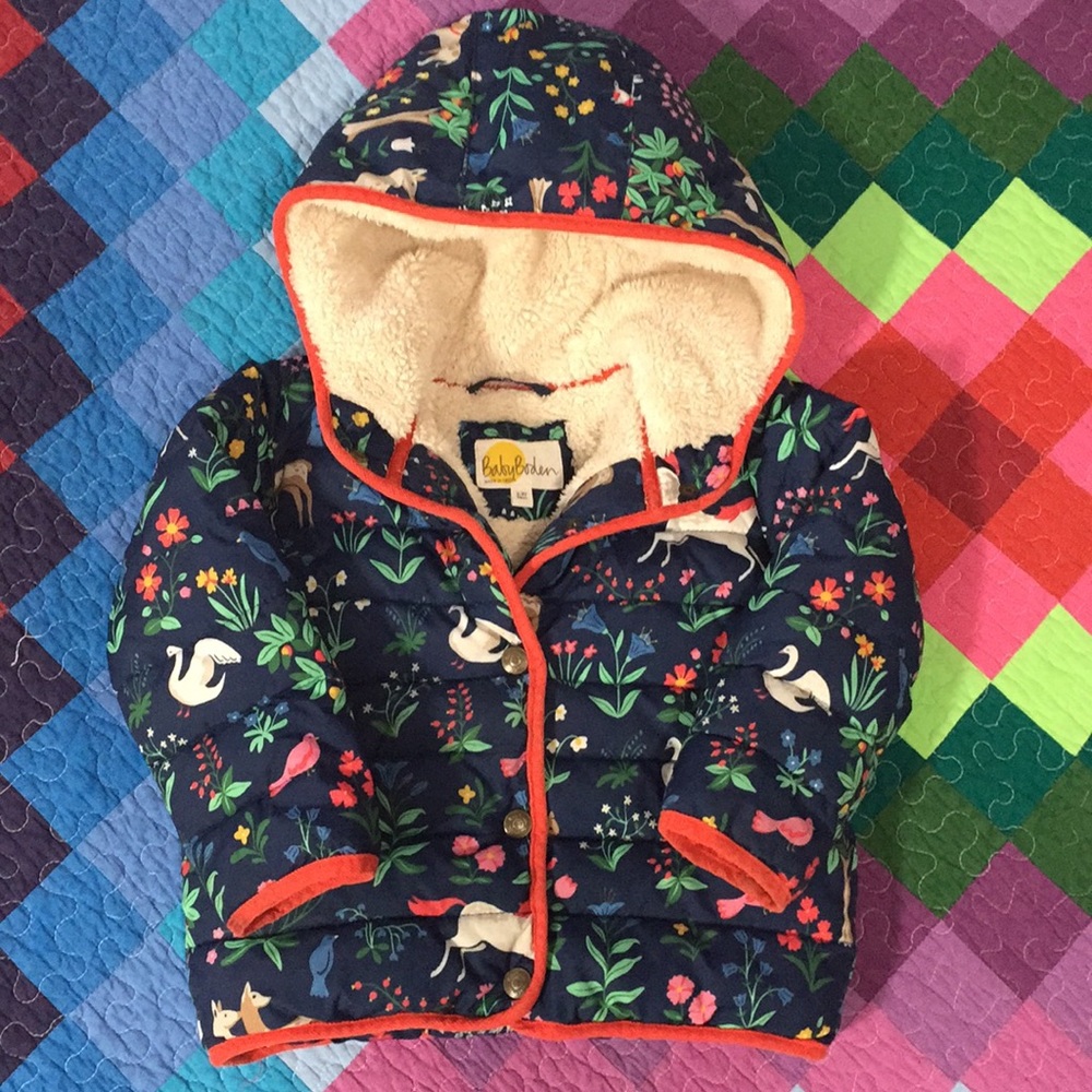 Baby Boden Puffer Winter Coat 2-3y